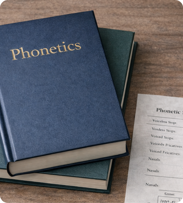 教室で発音指導をする教員の様子